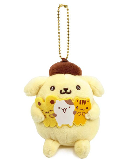 Sanrio｜Pompompurin 30th Anniversary Mascot Holder /Plush Keychain｜12.5×10×8cm approx.