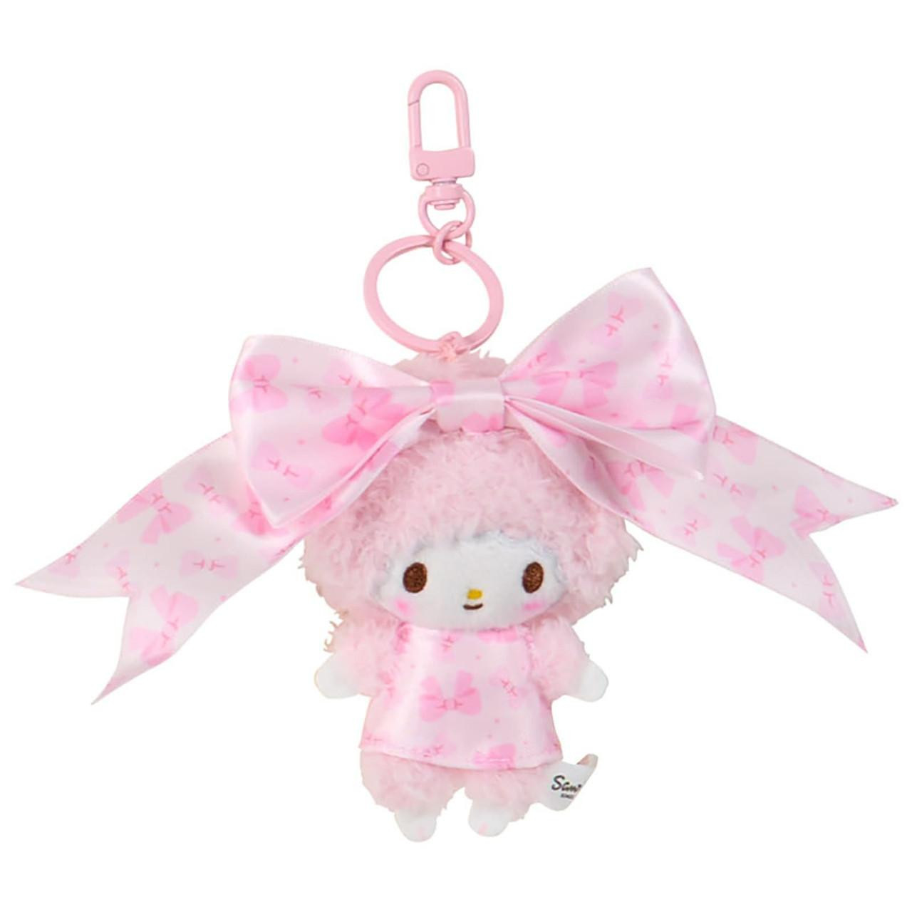 【limit 1】Sanrio三丽鸥｜My Melody Birthday 50th Anniversary Princess Ribbon Secret Mascot Keychain美乐蒂50周年生日粉桃甜心系列大蝴蝶结毛绒玩偶挂件盲盒/全8种｜1枚入
