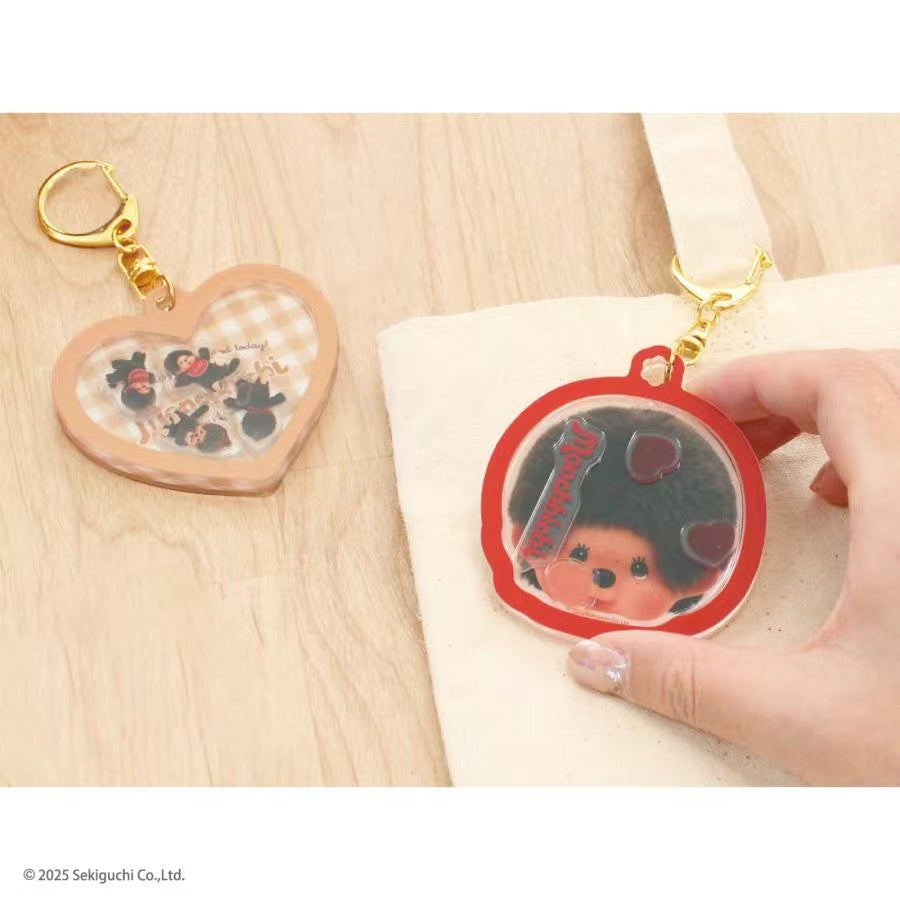Monchhichi｜Shaka Character Keychain/Keyring｜H7.4 x W7.1 x D0.7cm approx.