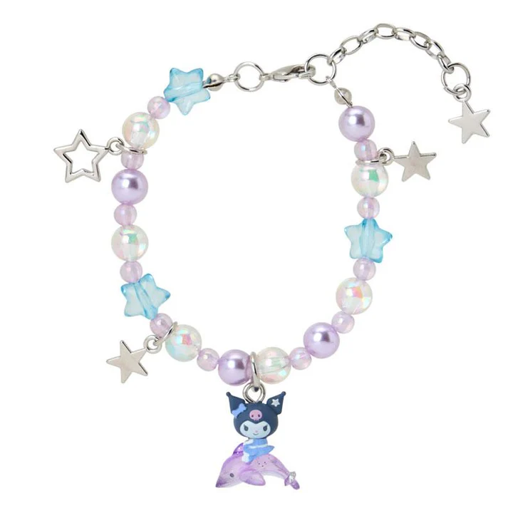 Sanrio｜Shiny Dolphin Characters Beaded Bracelet with Charm｜21×1cm approx.
