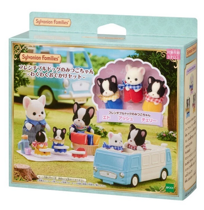 SylvanianFamilies｜French Bulldog Triplets Exciting Outing EPOCH Calico Critters