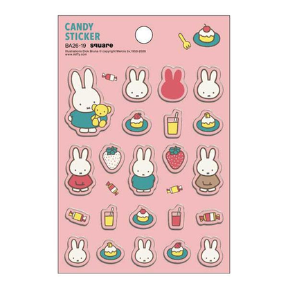 Miffy｜2026 AUTUMN Dick Bruna / Candy Stickers｜W80 x H98mm approx.