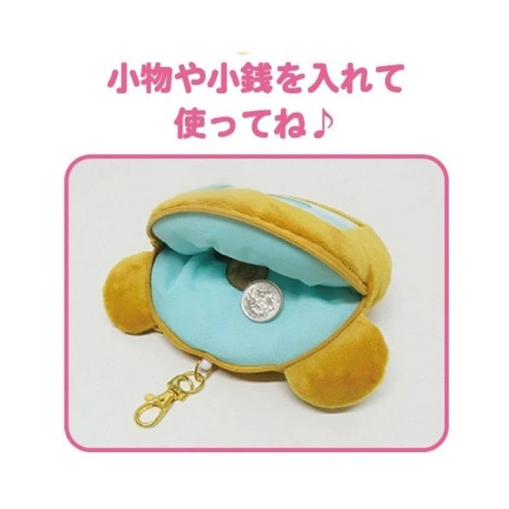 Rilakkuma｜Die-Cut Face Reel Coin Purse/Pass Case｜H120 x W150 x D45mm approx.