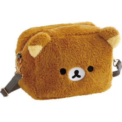 Rilakkuma｜Stay with Me Fluffy Face-shaped Shoulder Bag｜150×200×80mm approx.