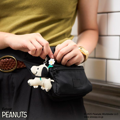 Snoopy｜Peanuts 75th anniversary First Mascot Holder /Plush Keychain｜ H70 x W65 x D20mm approx.