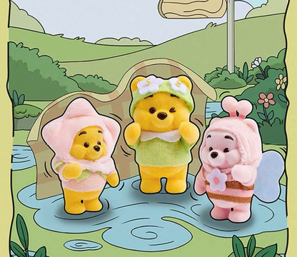MINISO Disney Winnie the Pooh Touching Garden Series Flocking Figure Toy Blind Box