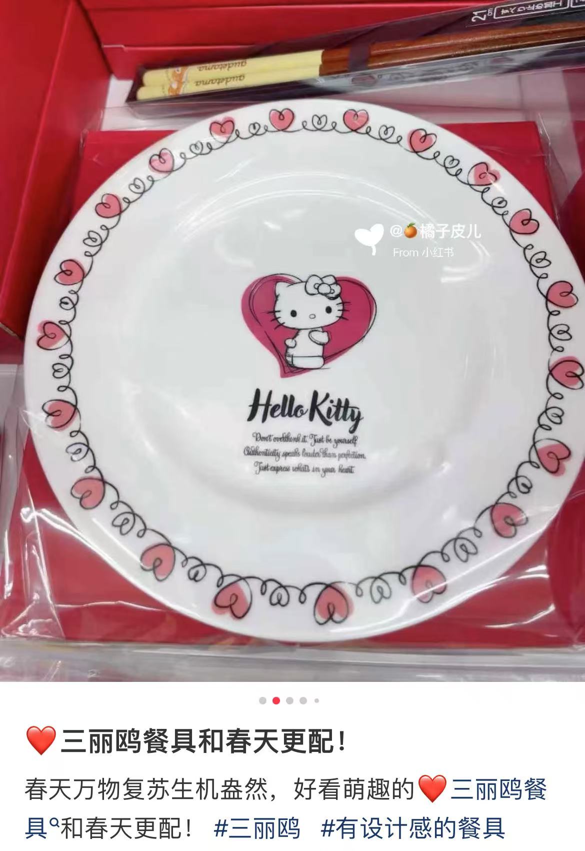Sanrio｜Main Plate Small Hello Kitty Skater Plate｜19.1 x 1.8 cm approx.