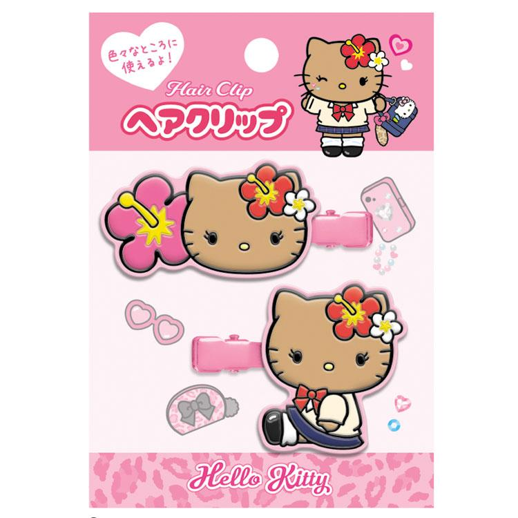 Sanrio｜Hello Kitty Tokimeki Heisei Kogal After School Girls Hair Clip Set｜40×50mm approx.