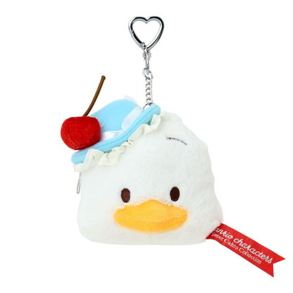 Sanrio｜Sweet Cakes Sky Blue Cherry Collection Plush Carabiner Pouch｜19×5.5×8cm approx.