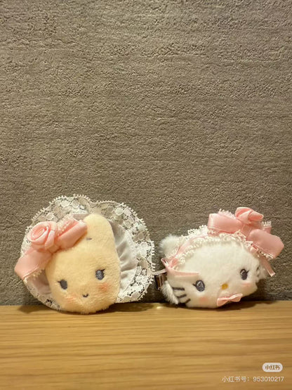 【limit 3】Sanrio｜White Frill Design Hair Clip mystery bag/blind box/All 8 types｜1pcs