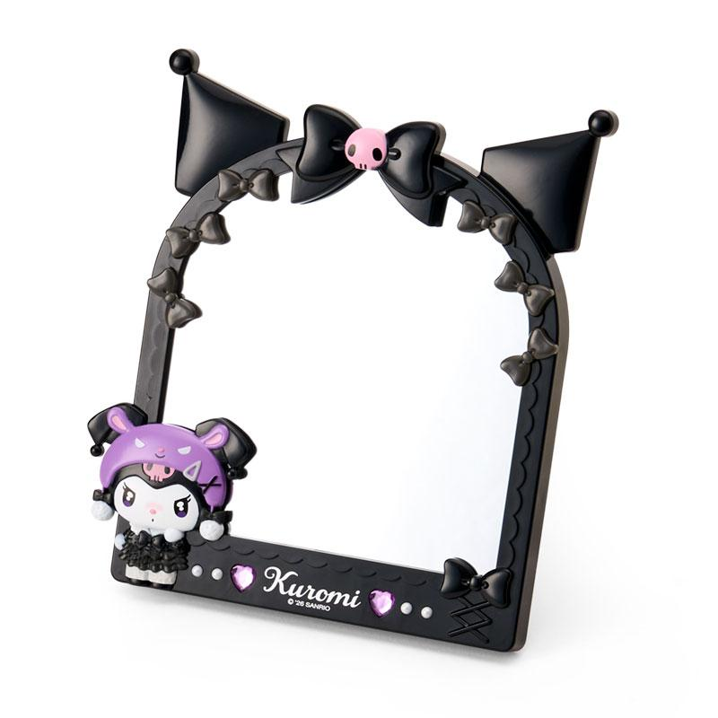 Sanrio｜Monochrome Fashion Series All Black Kuromi Mode Stand Mirror｜18.5×11×21cm approx.