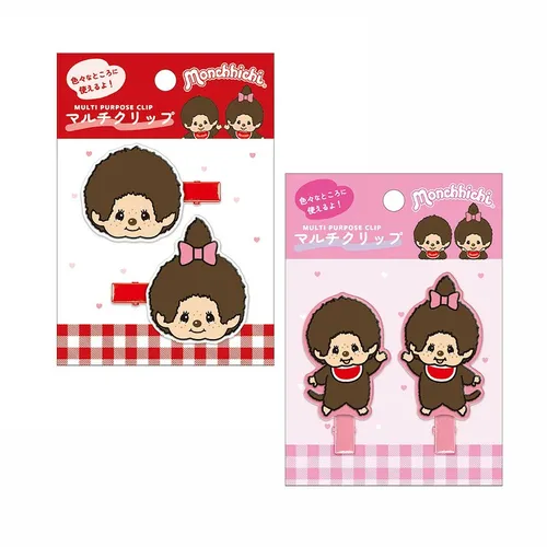 Monchhichi｜Die-Cut Hair Clip｜H40 x W50mm approx.
