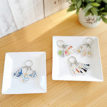 Mofusand｜3 acrylic Keychain/Keyring｜1个