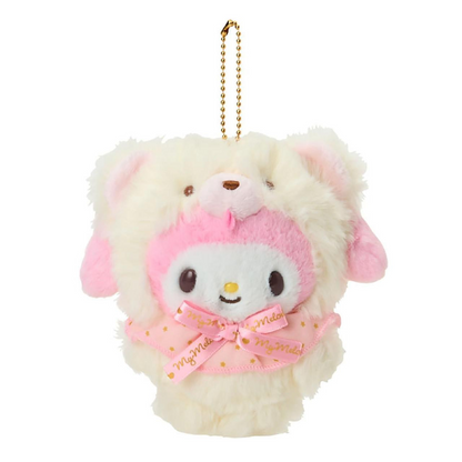 Sanrio｜Fluffy Doll Mascot Holder /Plush Keychain｜12×8×13cm approx.