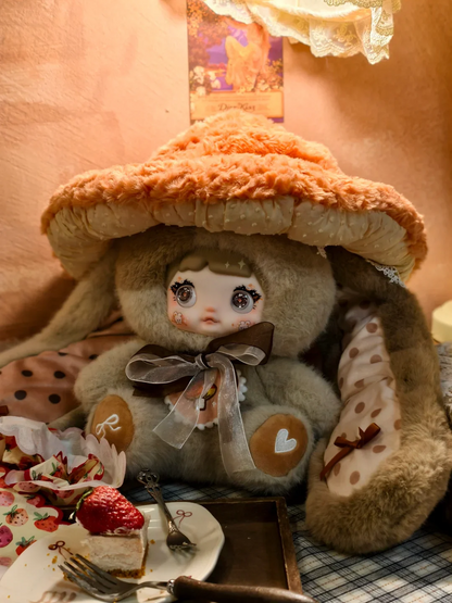 NOMMI Mushroom Hat 400% Big Doll Series vinyl Plush Blind Box
