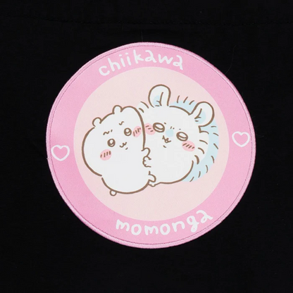 Chiikawa 吉伊卡哇｜黑色双肩单间两用抽绳束口包/背包｜约H370 x W410 x D130mm