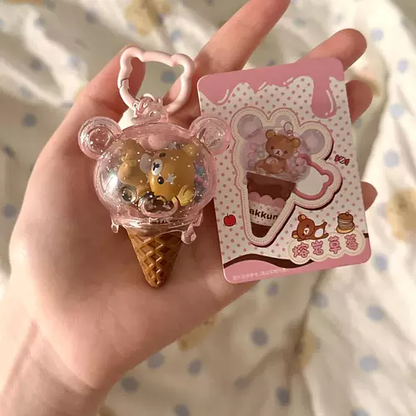 Rilakkuma｜candy mini ice cream cone keychain mystery bag/blind box/All 6 types｜1pcs