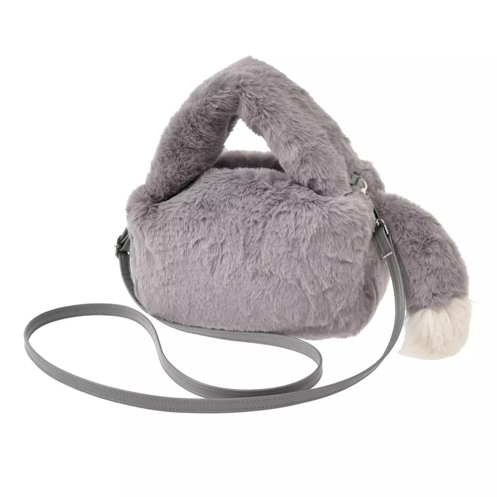 Disney迪士尼｜WINTER PARK FASHION 2 way Handbag东迪冬日限定毛茸茸两用斜挎包/手提包/收纳包｜约高13×寬23×深14（cm）