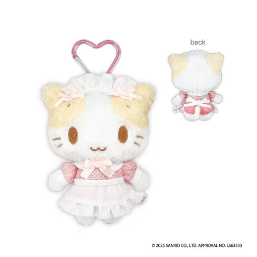 Sanrio｜Mashumaro mitaina fuwafuwa nyanko Mascot Holder /Plush Keychain｜ 140×95×60mm approx.