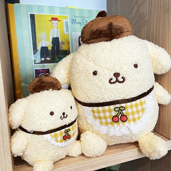 Sanrio｜Cherry Check Pom Pom Purin Plush Dolls/Plush Toy｜20.0 x 21.0 x 23.0cm approx.