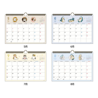 mofusand ｜Desk Calendar with Message 2027｜297×215×10mm approx.