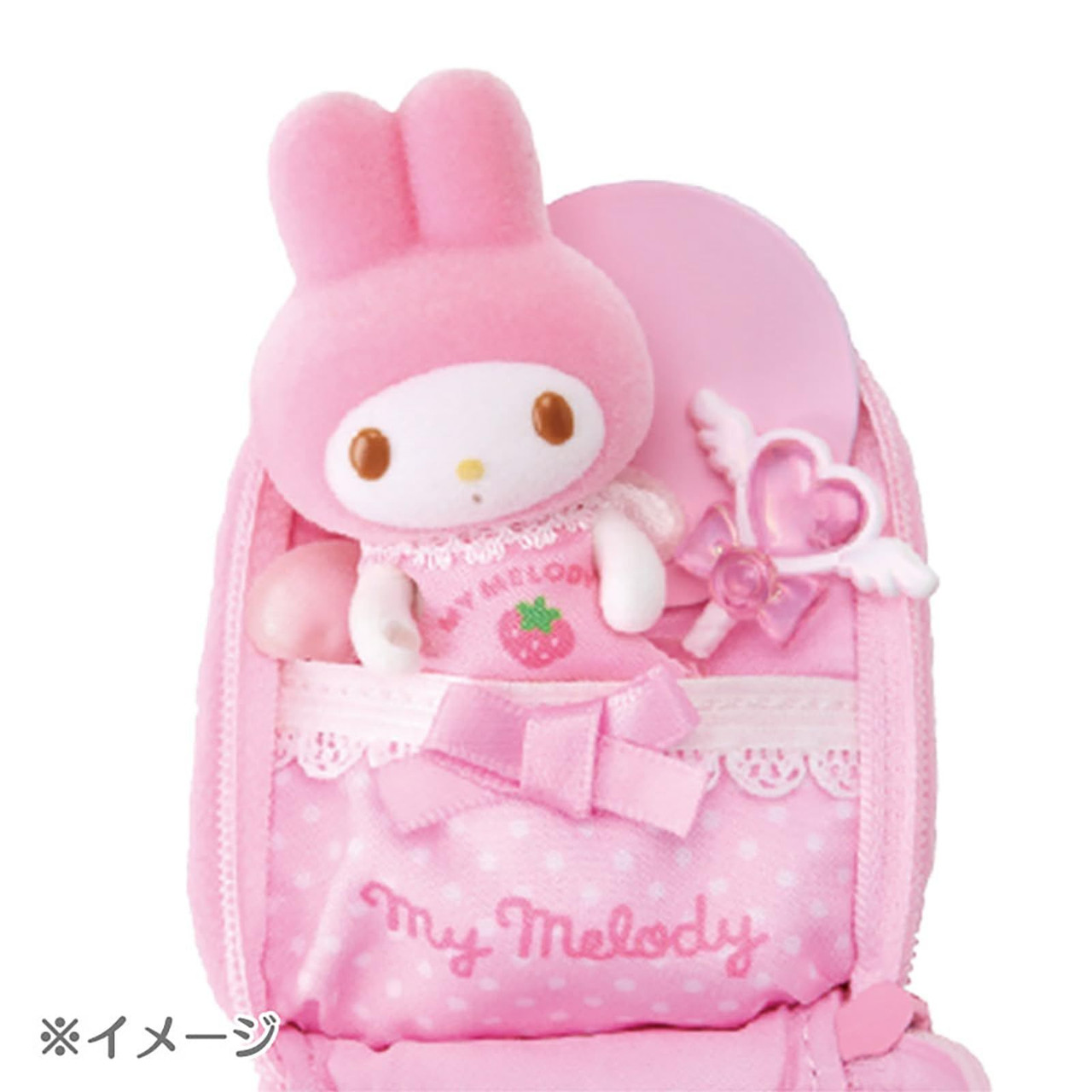 Sanrio｜Pitatto Friends Mini Angel Flocked Doll｜4.5×3×6cm approx.