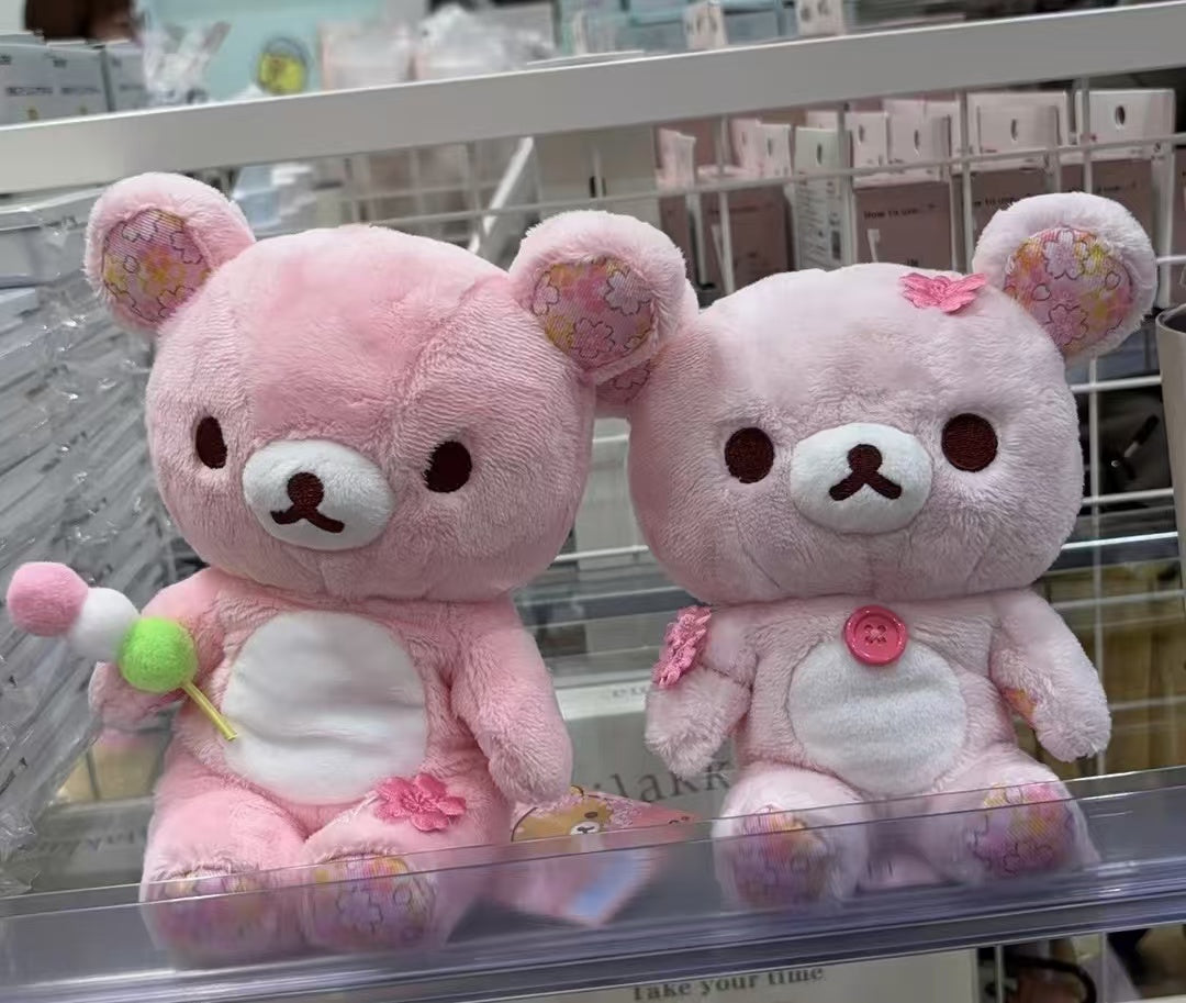 Rilakkuma｜Sakura Collectible Cherry Blossom Sitting Plush Dolls/Plush Toy｜160×150×90mm approx.✔️
