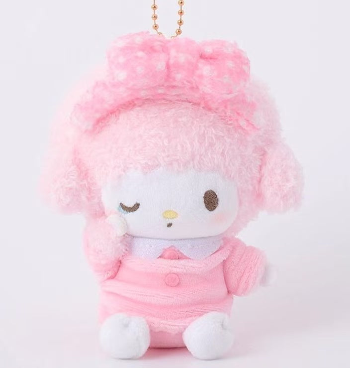 Sanrio｜Pyjama Party Mascot Holder /Plush Keychain｜H10cmapprox.