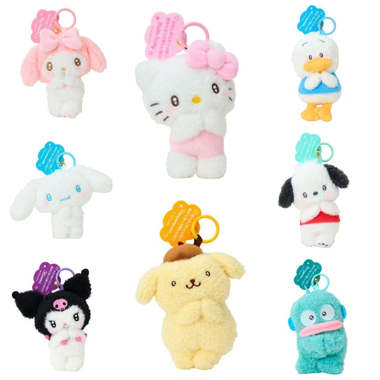 Sanrio｜Character Grand Prix 3rd Edition I want you to love it a lot! Mascot Holder /Plush Keychain｜10×6×14cm approx.