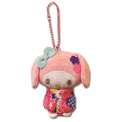 Sanrio｜Kimono Mini Mascot Holder /Plush Keychain｜H8cm approx.