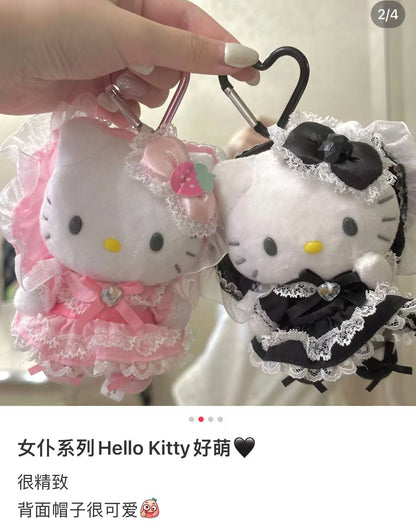 Hello kitty｜Lolita Fashion Mascot Holder /Plush Keychain｜H120 x W85 x D65mm approx.