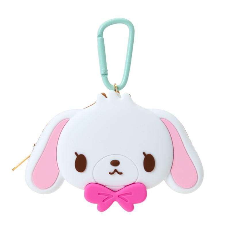 Sanrio｜Sugarbunnies Happy Birthday Biscuit Face-Shaped Silicone Mini Pouch｜11 x 4 x 7.5cm approx.