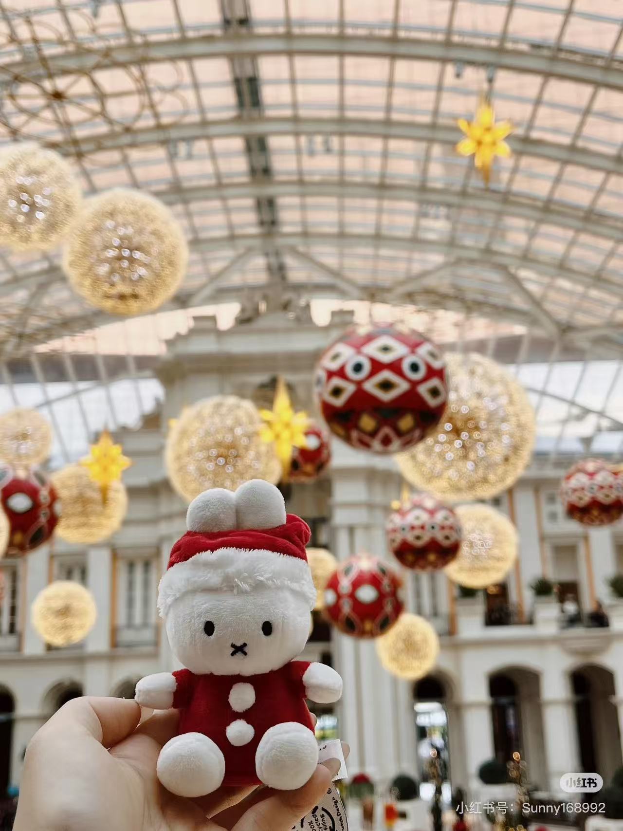 Miffy｜santa Mascot Holder /Plush Keychain｜H10cm approx.