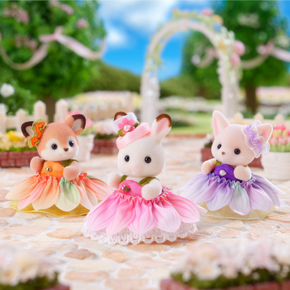 【limit 1】SylvanianFamilies｜Flower Dresses Baby Trio