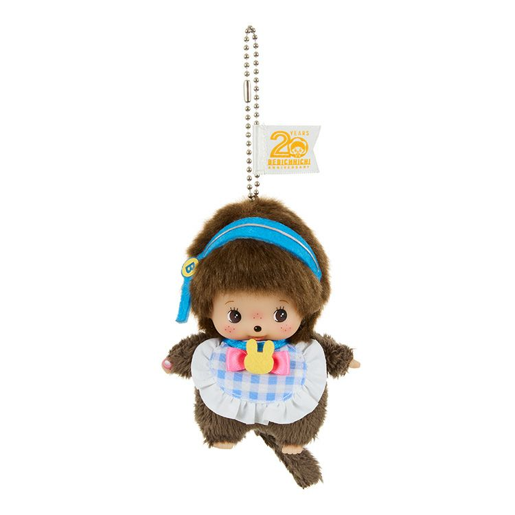 Monchhichi｜Bebichhichi Idol Mascot Holder /Plush Keychain｜H9.5 x W6 x D5.5 cm approx.