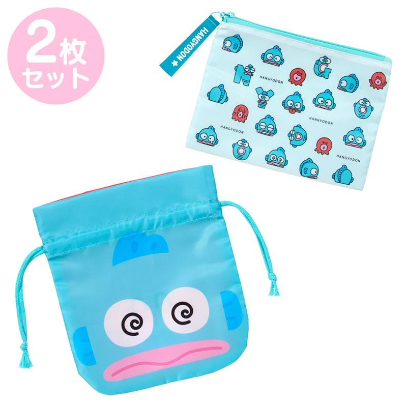 Sanrio｜Hangyodon &amp; Bad Badtz-Maru Funny Face Design Drawstring Bag