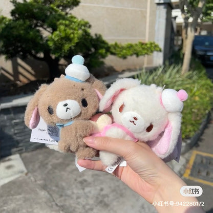 Sanrio三丽鸥｜ Mascot Holder / Fluffy Heart毛茸茸爱心系列平成复古可爱角色玩偶挂件/包挂｜约11×6×13cm