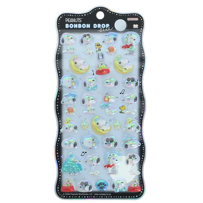 Snoopy｜Peanuts Bonbon Drop Seal 3D Sticker｜95×200×7mm approx.