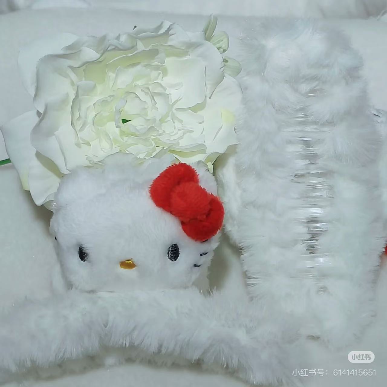 Sanrio｜Fluffy Face Mascot Hair Claw Clip｜12×8×8cm approx.