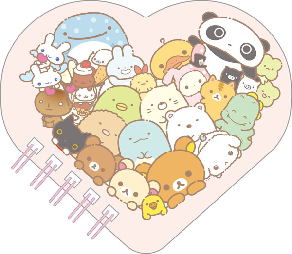 Sanx｜Universe Heart Die-Cut SP Memo｜60 piece