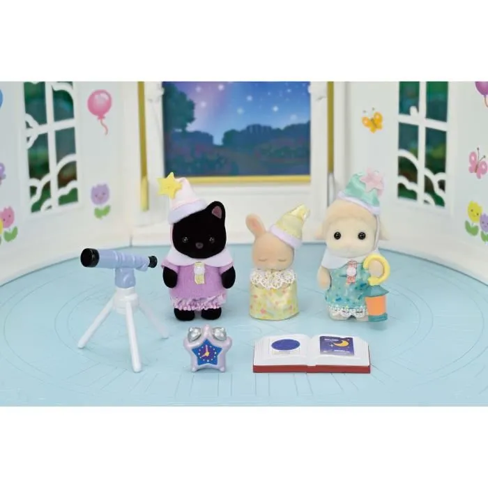 SylvanianFamilies森贝儿家族｜Nursery Friends Sleepover Party Trio幼儿园伙伴睡前派对套组/玩具/过家家5750