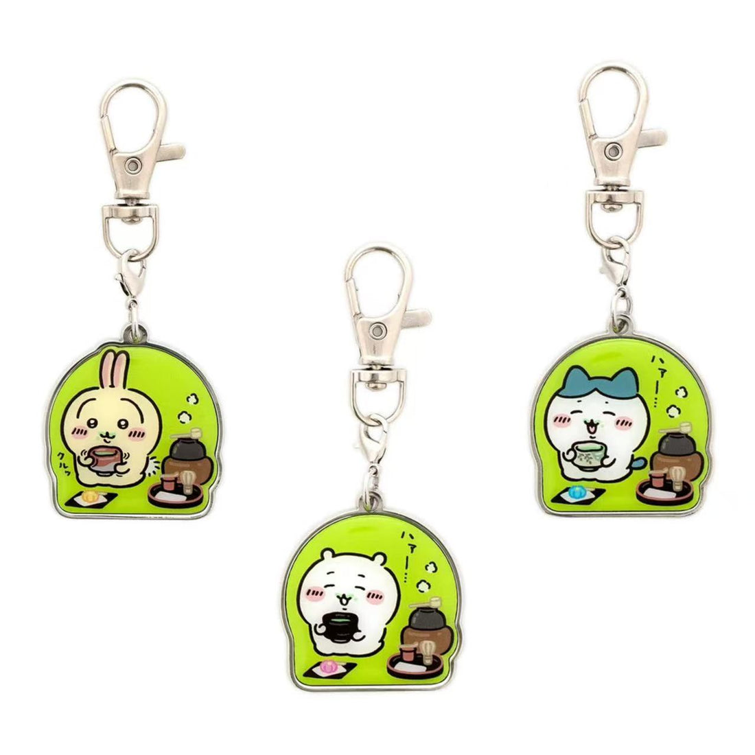 chiikawa｜Fushimi Matcha Metal Charm Keychain｜ H85 x W30mm approx.