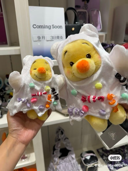 Disney迪士尼｜Fluffy Plush Keychain  / Halloween Skeleton万圣节骷髅玩偶挂件/包挂｜ 约高17cm