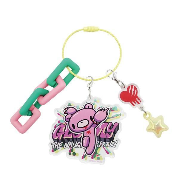 Gloomy Bear｜Wire Key Ring Charm Keychain｜14.7×12.7cm approx.