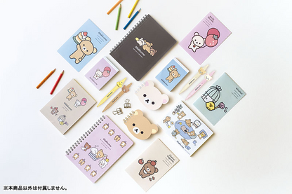 Rilakkuma轻松熊｜Favorite Things Diecut SP Memo Korilakkuma San-x最喜欢的东西系列熊头线圈便签本/备忘录｜80页