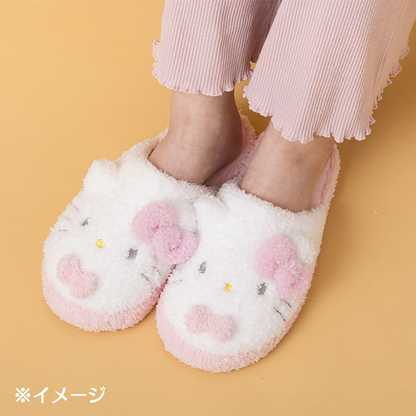 Sanrio三丽鸥｜ Face-Shaped Slippers 可爱角色软乎乎毛绒拖鞋/家居鞋｜约28.3 x 26.4 x 10.6cm