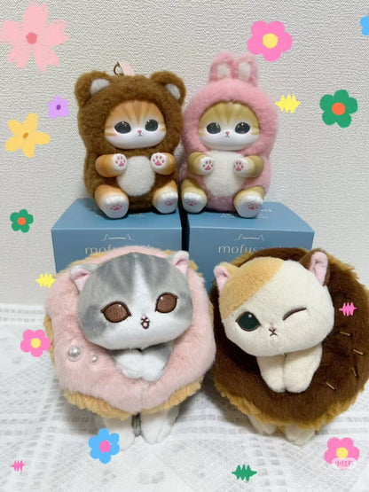 Mofusand｜COFFEE AND DONUTS Mascot Holder /Plush Keychain｜ H130 x W130 x D160mm approx.