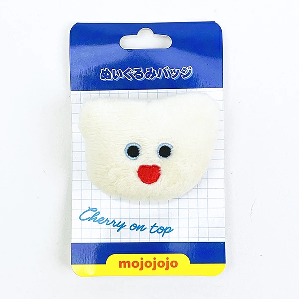 Mojojojo｜CHERRY ON TOP Face plush badge ｜H150 x W60 x D30mm approx.