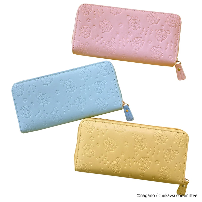 Chiikawa｜Print Patch type folding long wallet｜97×197×23mm approx.