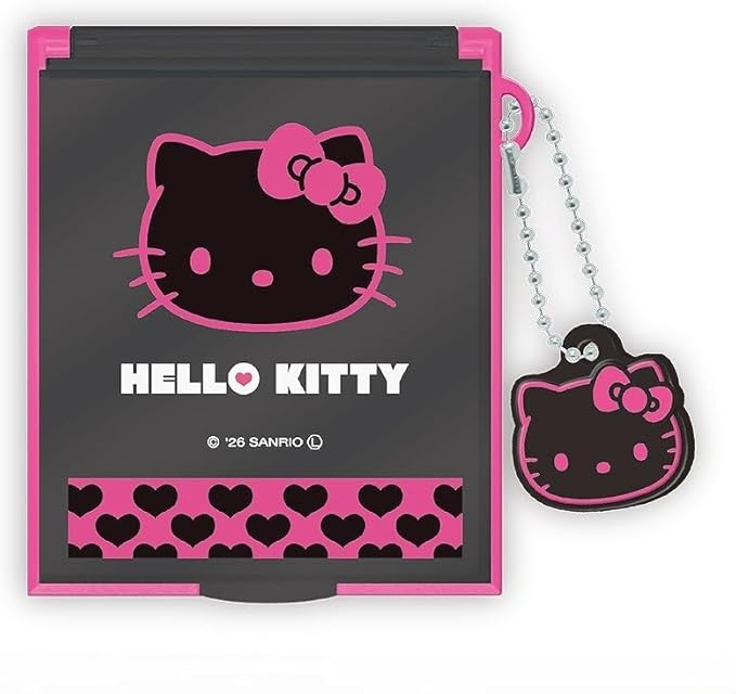 Sanrio｜Hello Kitty Mascot Included M-size Mirror｜83 x 57 x 6 mm approx.